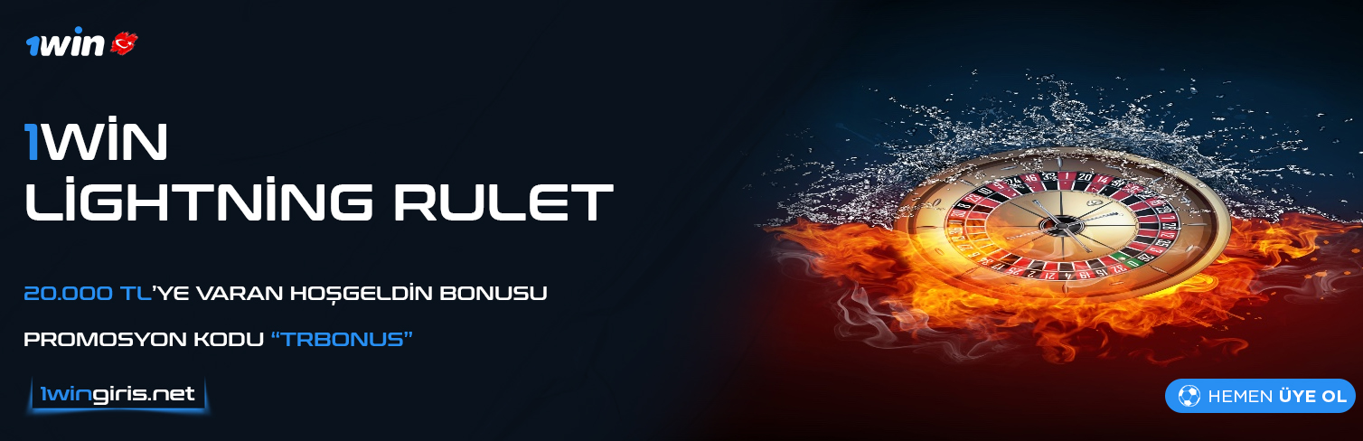 1Win Lightning Rulet - 1Win Rulet Bonus - 1Win Rulet Oynama