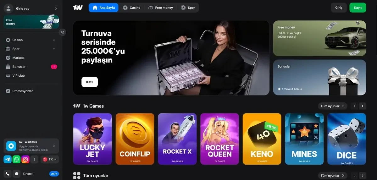 1win turkiye ekran goruntusu 2026